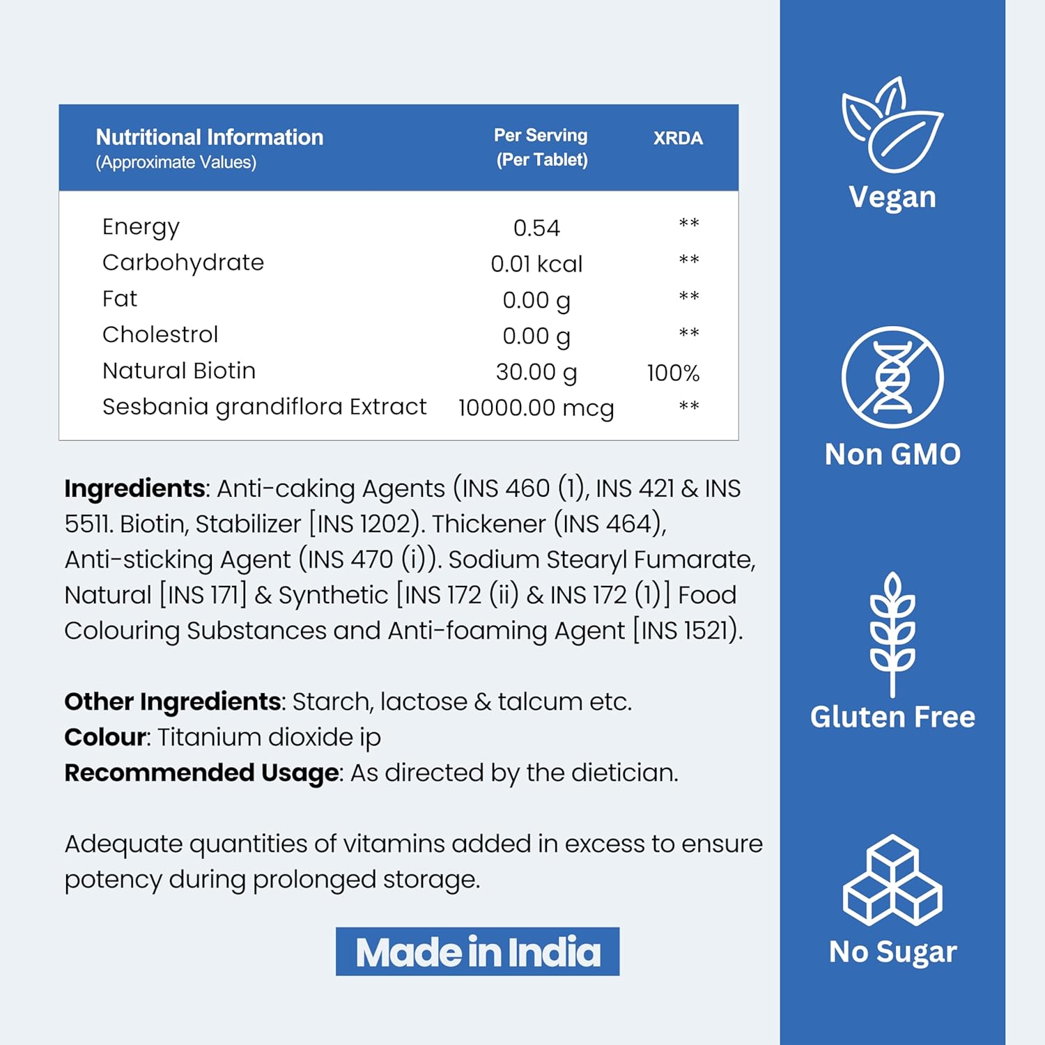 Pro Advanced Hair ReGrowth Supplement 180 Tablets For Women & Men (6 Months Supply - 6Pack x 30Tab)