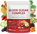 300 Softgels Blood Sugar Complex Supplement | 20+ Active Natural Herbs-Cinnamon, Bitter Melon, Mulberry Leaf, Fenugreek, Berberine, Vitamins for Energy Level, Vitality Support | Clean Ingredients