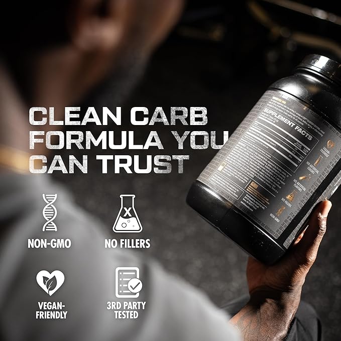 HOSSTILE CDX Cluster Dextrin Powder - Highly Branched Cyclic Dextrin HBCD Carb Powder, Carb Supplement for Intra Workout Carbs & Post Workout, Lemon Lime, 40 Servings