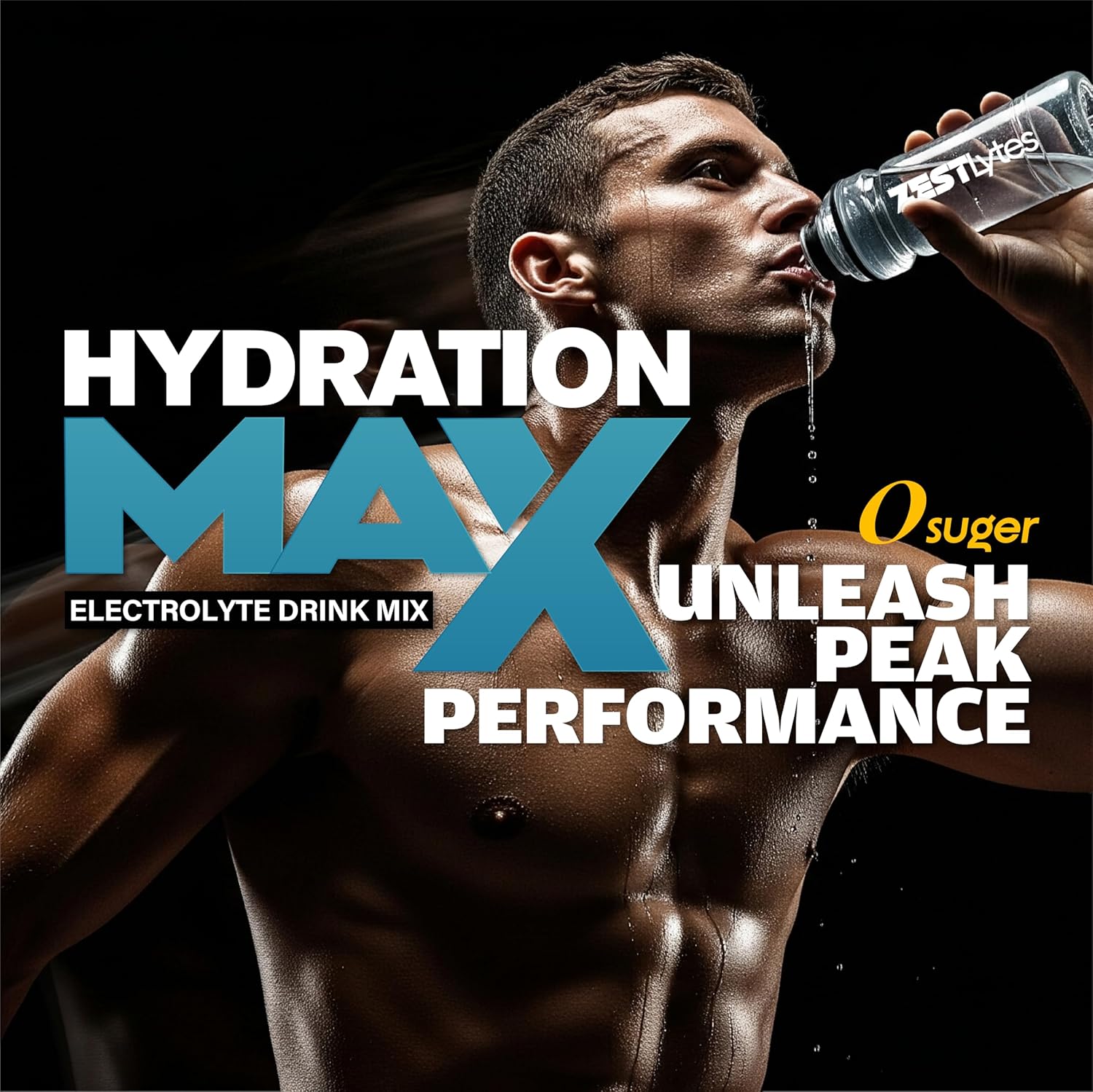 Salty Watermelon Flavor Sugar Free Electrolyte Hydration Packets, 40 Sticks Electrolyte Powder Drink Mix, Liquid Daily IV Flavors | 9 Vitamins & Nutrients | 2 Hydration Factors