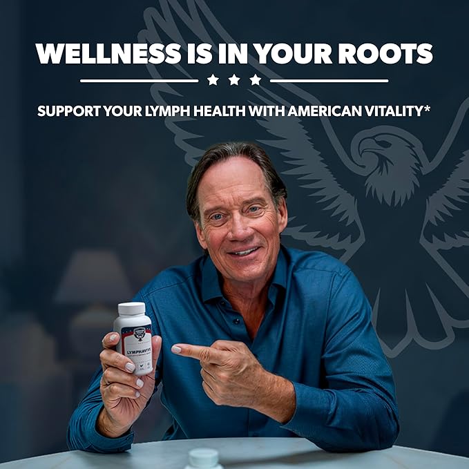 LymphaVive Lymphatic Drainage Supplements for Men & Women - Lymphatic Support with Bromelain, Echinacea, Burdock Root, Dandelion, Rutin, Kelp - 60 Capsules