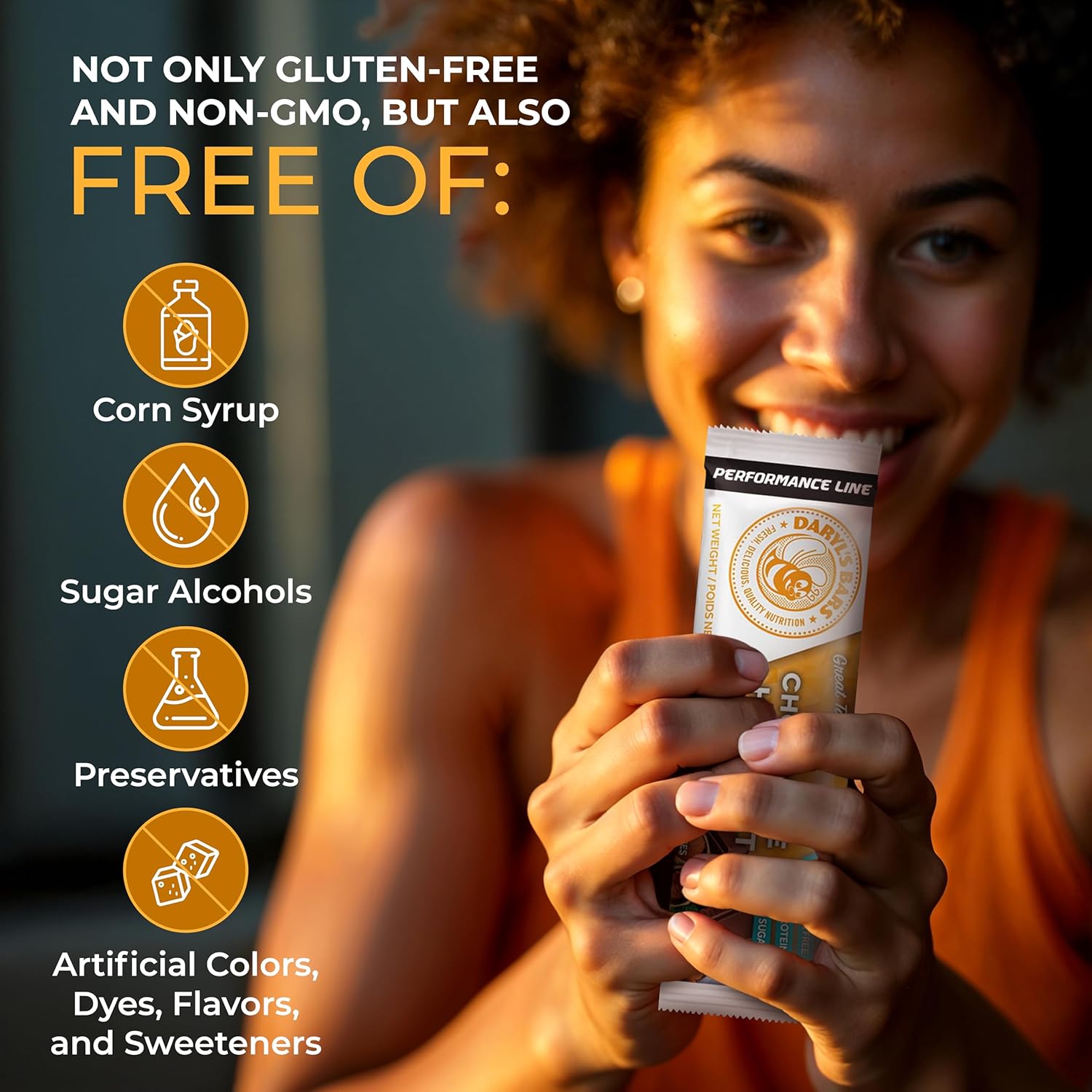 Daryl's Bars, Chocolate Hazelnut On the Go Whey Protein Bars, Gluten Free, Protein Snack, Meal Replacement, Pack of 2