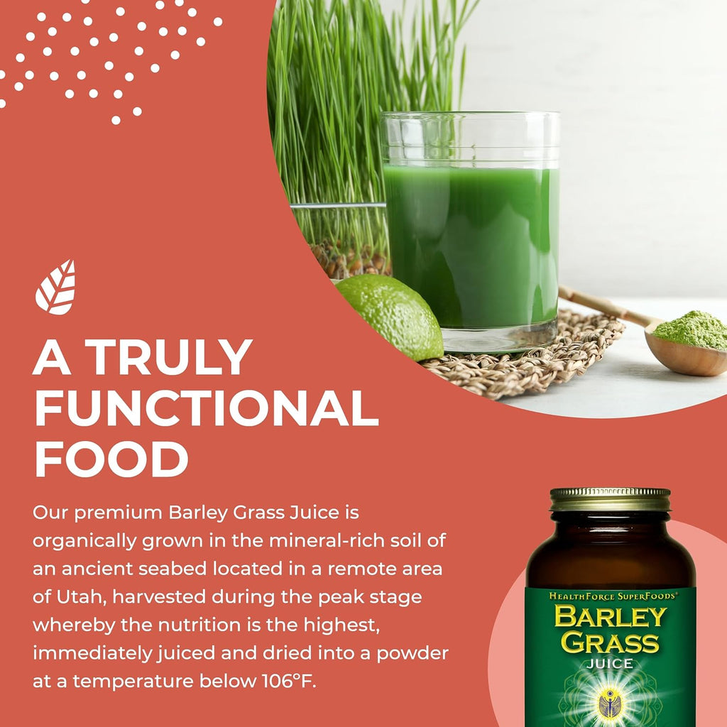 HealthForce SuperFoods Barley Grass Juice – 8 oz Powder