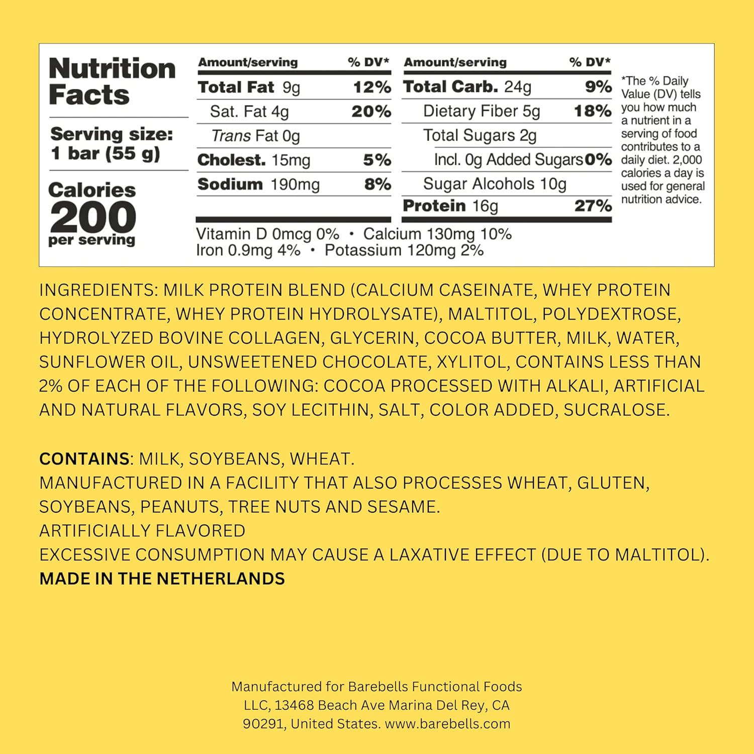 Barebells Soft Protein Bars Caramel Choco - 24 Bars (2 Packs of 12) - Protein Snacks with 16g of High Protein - Fluffy Chocolate Protein Bar with 2g of Total Sugars - Soft Protein Snack & Breakfast Bars