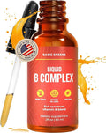 Vitamin B Complex Liquid Drops - Strength Sublingual Formula, Maximizes Absorption & Boosts Energy - B1, B2, B3, B5, B6, B7, B9, B12 - Natural Vegan Supplement for Immunity (B Complex)