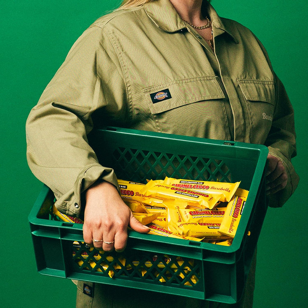 Barebells Soft Protein Bars Caramel Choco - 24 Bars (2 Packs of 12) - Protein Snacks with 16g of High Protein - Fluffy Chocolate Protein Bar with 2g of Total Sugars - Soft Protein Snack & Breakfast Bars