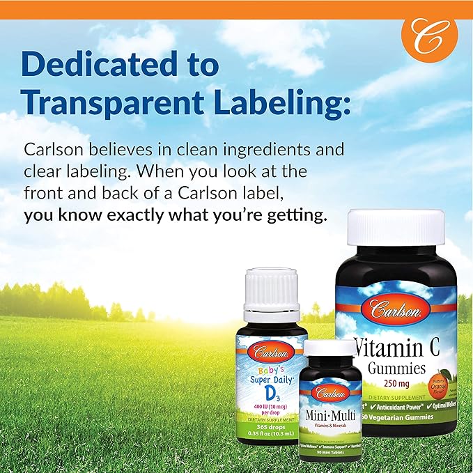 Carlson - C-Gels, 1000mg, Vitamin C Softgels, Immune Support & Heart Health, Vitamin C Softgels, Antioxidant, Vitamin C Supplement, 100 Softgels