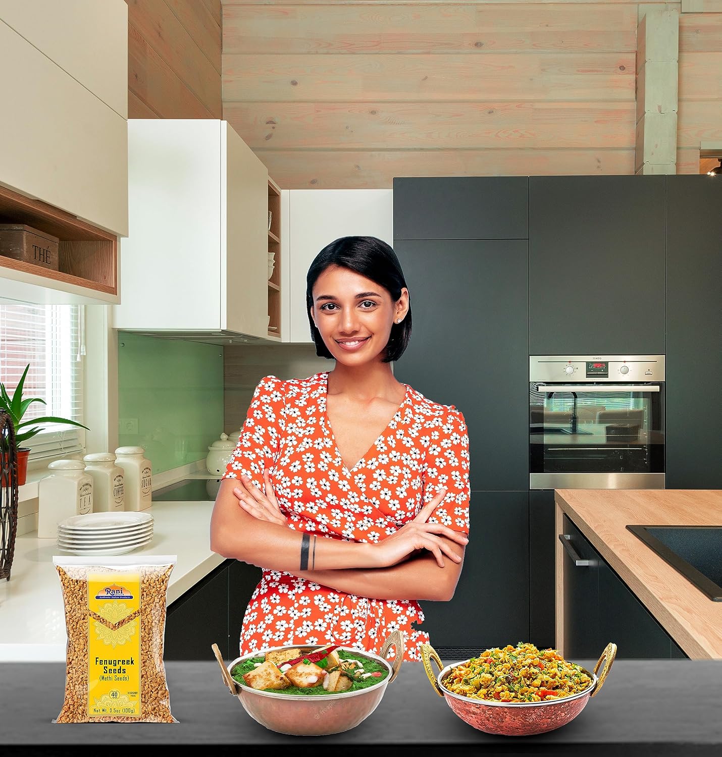 Rani Fenugreek (Methi) Seeds Whole 3.5oz (100g) Trigonella foenum graecum ~ All Natural | Vegan | Gluten Friendly | Non-GMO | Kosher | Indian Origin, used in cooking & Ayurvedic spice