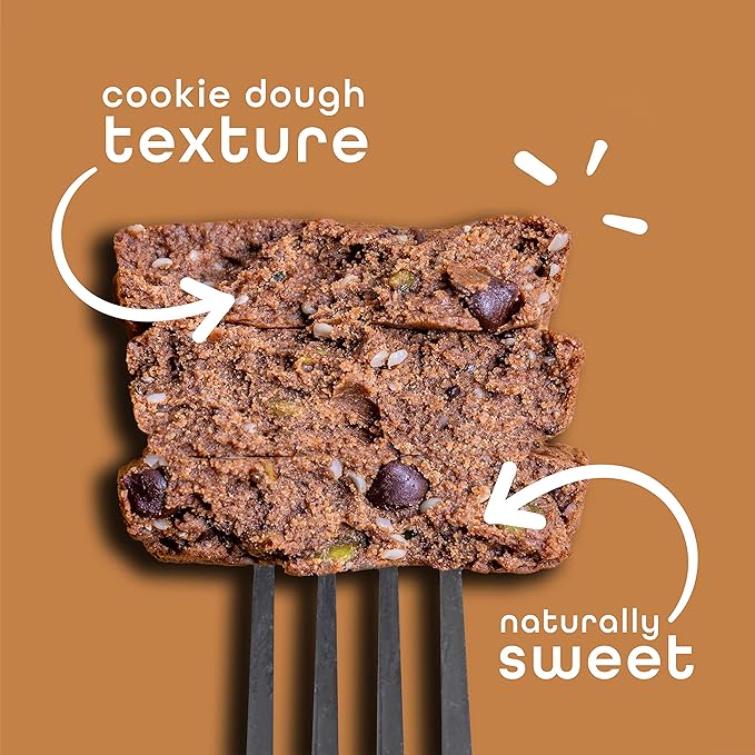 Feel Vegan Protein Bars, Focus, Lion’s Mane, Dairy, Nut, Grain, Soy Free, 15g Plant Protein, Adaptogenic Snack, Organic, Low Sugar, Low Carb, Gluten Free, Brownie Chocolate Chip, 10 Pack