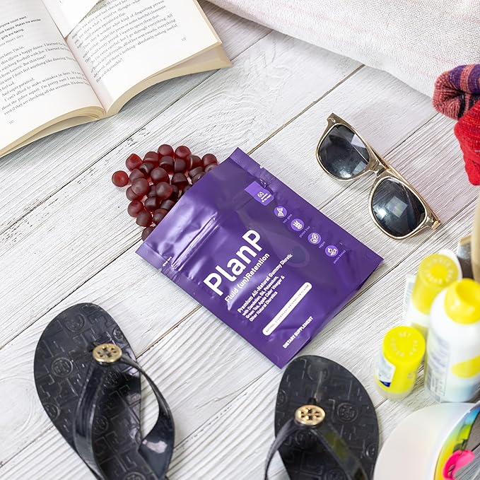 PlanP – Premium All-Natural Diuretic Gummies for Bloating & Water Retention Relief – Plant-Based Formula with Dandelion, Cranberry & Hibiscus – 60 Gummies (30-Day Supply) Made in The USA