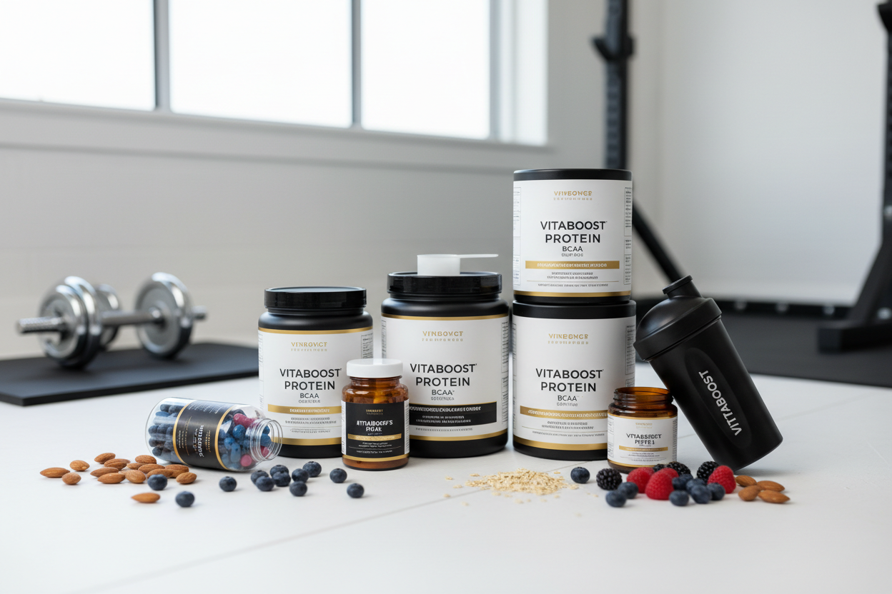 Protein & Sports Nutrition
High-quality protein powders, amino acids, and performance supplements to support muscle recovery, strength, endurance, and active lifestyles. (make it real photo)